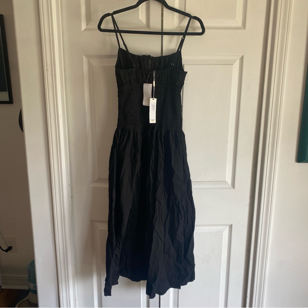 Ciao Lucia Barbara Dress Smocked Bodice BLACK LARGE - Picture 8 of 9